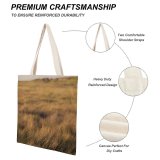 yanfind Great Martin Canvas Tote Bag Double Field Grassland Outdoors Grass Plant Savanna Countryside Vegetation Rural Farm Meadow Public white-style1 38×41cm