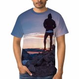 yanfind Adult Full Print T-shirts (men And Women) Adventure Beautiful Dawn Landscape Mountains Outdoors Peak Rocks Snow Sports