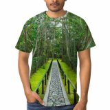 yanfind Adult Full Print T-shirts (men And Women) Aged Alley Ancient Architecture Attract Bamboo Botany Buddhism Buddhist Calm Daitoku