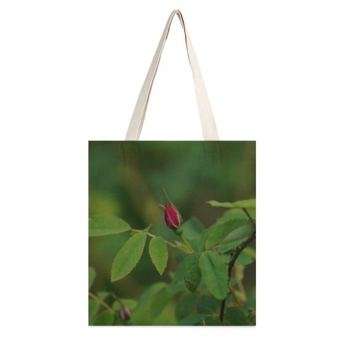 yanfind Great Martin Canvas Tote Bag Double Flower Plant Rose Insect Invertebrate Veins Acanthaceae Leaf Sprout Bud Geranium white-style1 38×41cm