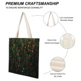 yanfind Great Martin Canvas Tote Bag Double Field Grassland Outdoors Rural Countryside Farm Meadow Plant Flower Poppy Public white-style1 38×41cm