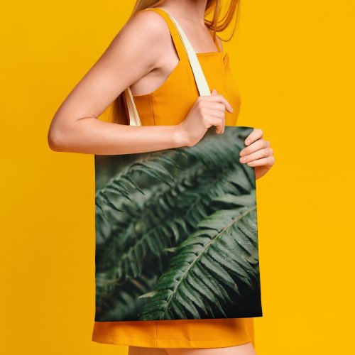 yanfind Great Martin Canvas Tote Bag Double Flora Plant Vancouver Leaves Leaf Frond Foliage Forest Grey white-style1 38×41cm