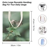 yanfind Great Martin Canvas Tote Bag Double Butterfly Insect Invertebrate Araguaína Brazil Moth Plant Leaf Planter Flora Herbs Jar white-style1 38×41cm