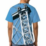 yanfind Adult Full Print T-shirts (men And Women) America Attract Sky Cable Center Central City Cloudless Commerce Construction Design