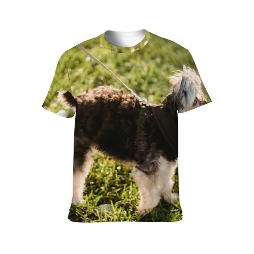 yanfind Adult Full Print T-shirts (men And Women) Adorable Anonymous Backlit Blurred Calm Charming Child Crop Cute Dog Faceless