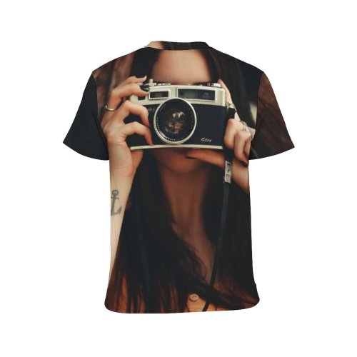yanfind Adult Full Print T-shirts (men And Women) Anonymous Brunette Capture Casual Countryside Daylight Daytime Faceless Female Feminine Flora Forest