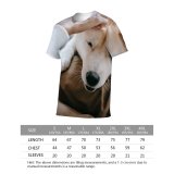 yanfind Adult Full Print T-shirts (men And Women) Adorable Affection Akita Anonymous Beg Friend Care Caress Casual