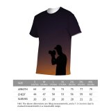yanfind Adult Full Print T-shirts (men And Women) Alone Anonymous Capture Casual Cloudless Countryside Dark Dusk Evening Explore Field