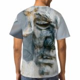 yanfind Adult Full Print T-shirts (men And Women) Aged Angel Architecture Art Bas Relief Blurred Carved Daylight Decor Decorative