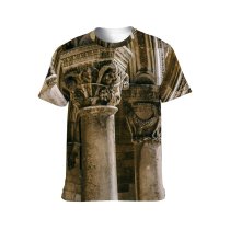 yanfind Adult Full Print T-shirts (men And Women) Aged Arched Architecture Attract Building Carve Classic Column Construction Croatia Decor