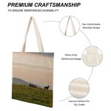 yanfind Great Martin Canvas Tote Bag Double Field Outdoors Grassland Farm Countryside Rural Meadow Max Patch Spring Creek Nc white-style1 38×41cm