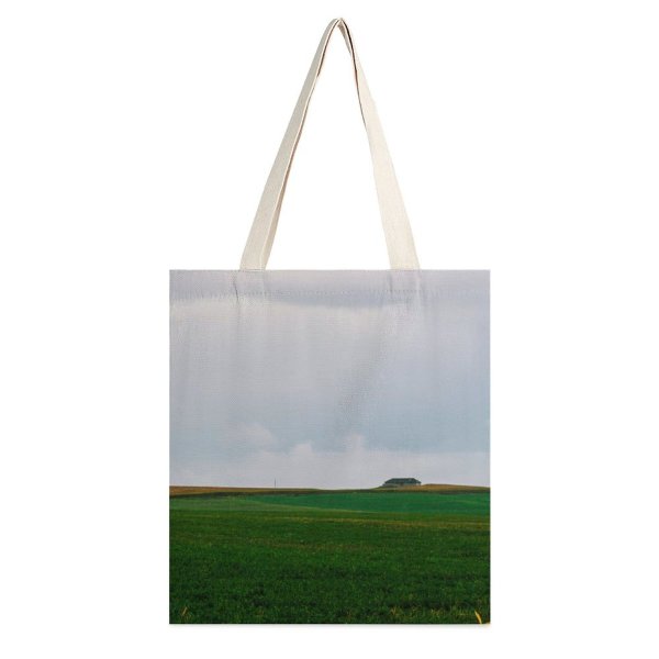 yanfind Great Martin Canvas Tote Bag Double Field Grassland Outdoors Grass Plant Countryside Land Sky Farm Meadow Rural Stock white-style1 38×41cm