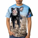 yanfind Adult Full Print T-shirts (men And Women) Adorable Agriculture Baby Countryside Creature Curiosity Curious Cute Domesticated Enclosure Farming