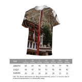 yanfind Adult Full Print T-shirts (men And Women) Aged Ancient Architecture Belief Buddhism Cathedral Column Construction District Exterior Facade Faith