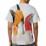 yanfind Adult Full Print T-shirts (men And Women) Adorable Attention Attentive Cloth Space Creature Curious Cute Dog Fluff Funny Fur