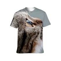 yanfind Adult Full Print T-shirts (men And Women) Adorable Baby British Shorthair Cat Face Curiosity Cute Downy Focus Fur