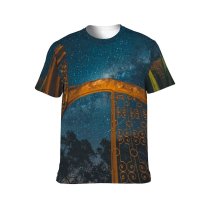 yanfind Adult Full Print T-shirts (men And Women) Astrology Astronomy Atmosphere Sky Breathtaking Colorful Space Cosmos Dark Dusk Evening