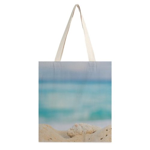 yanfind Great Martin Canvas Tote Bag Double Cancún Quintana Roo Mexico Outdoors Sand Sea Invertebrate Soil Rock white-style1 38×41cm