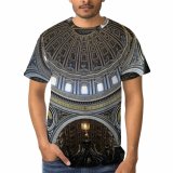 yanfind Adult Full Print T-shirts (men And Women) Ancient Arch Architecture Basilica Building Cathedral Ceiling Church Dome Historical Interior Religion