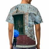 yanfind Adult Full Print T-shirts (men And Women) Admire Aged Ancient Anonymous Architecture Attract Backpack Bicycle Bike Brick Wall Building