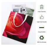 yanfind Great Martin Canvas Tote Bag Double Flower Plant Rose Petal Creative Commons white-style1 38×41cm