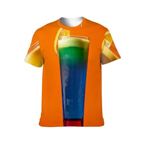 yanfind Adult Full Print T-shirts (men And Women) Alcohol Bar Party Cocktail Glass Beer Nightlife Liquid Cool Vodka Thirst