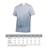 yanfind Adult Full Print T-shirts (men And Women) Alone Anonymous Calm Coniferous Countryside Evergreen Faceless Footpath Forest Frost Frozen