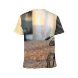 yanfind Adult Full Print T-shirts (men And Women) Aged Area Asphalt Autumn Basket Bicycle Bike Blurred Building Calm City Cycle