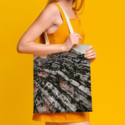 yanfind Great Martin Canvas Tote Bag Double Cliff Outdoors Grey Plant Tree Stock white-style1 38×41cm