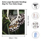 yanfind Great Martin Canvas Tote Bag Double Butterfly Insect Australia Invertebrate Kuranda Sanctuary Egg Laying Egg white-style1 38×41cm