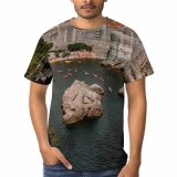 yanfind Adult Full Print T-shirts (men And Women) Adriatic Aged Architecture Atmosphere Boat Breathtaking Castle City Cloudy Croatia Dramatic