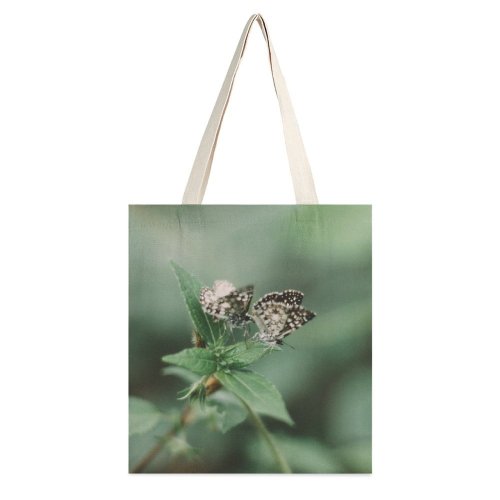 yanfind Great Martin Canvas Tote Bag Double Butterfly Insect Invertebrate Araguaína Brazil Moth Plant Leaf Planter Flora Herbs Jar white-style1 38×41cm