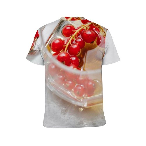 yanfind Adult Full Print T-shirts (men And Women) Alcohol Berry Beverage Booze Celebrate Cocktail Decor Decoration Delicious Flavor From