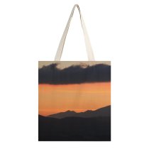 yanfind Great Martin Canvas Tote Bag Double Dusk Outdoors Sky Sunset Range Dawn Sunrise Spain Dreamy Clear Outlines white-style1 38×41cm