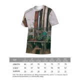yanfind Adult Full Print T-shirts (men And Women) Aged Architecture Balcony Building Construction Decor Detail District Door Dwell Empty Estate