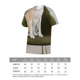 yanfind Adult Full Print T-shirts (men And Women) Adorable Apartment Home Attention Attentive Calm Chair Cozy Creature Curious Dog Fluff