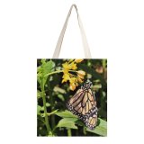 yanfind Great Martin Canvas Tote Bag Double Butterfly Insect Monarch Invertebrate Fruits Pineapple Plant Manteo Nc Usa Dots Flower white-style1 38×41cm