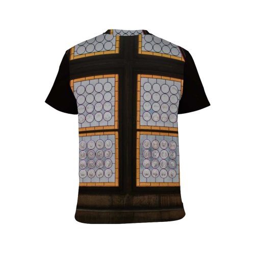 yanfind Adult Full Print T-shirts (men And Women) Aged Ancient Architecture Attract Bench Building Castle Cloth Curtain Daylight Daytime