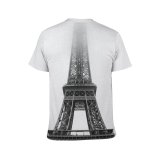 yanfind Adult Full Print T-shirts (men And Women) Adventure Ancient Architecture Attract Attraction Bw Capital Cloudy Destination Eiffel