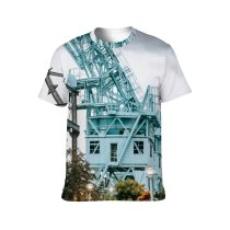 yanfind Adult Full Print T-shirts (men And Women) America Building Bush City Complex Construction District Domino Park Engineering Facility Factory