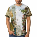 yanfind Adult Full Print T-shirts (men And Women) Accommodation Architecture Asphalt Attract Attraction Building Citizen Classic Community Complex Construction Crowd