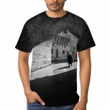 yanfind Adult Full Print T-shirts (men And Women) Adventure Aged Alley Ancient Anonymous Arch Architecture Attract Brick Building Bw Castle