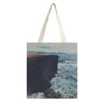 yanfind Great Martin Canvas Tote Bag Double Cliff Outdoors Grey Promontory white-style1 38×41cm