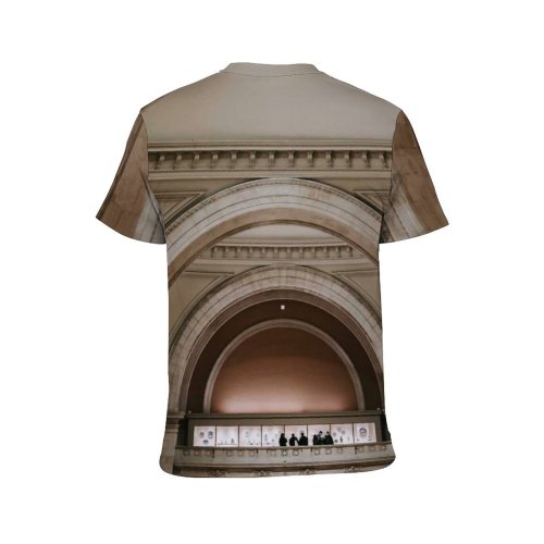 yanfind Adult Full Print T-shirts (men And Women) Aged America Anonymous Arch Architecture Art Balcony Building Ceiling City Classic Colonnade