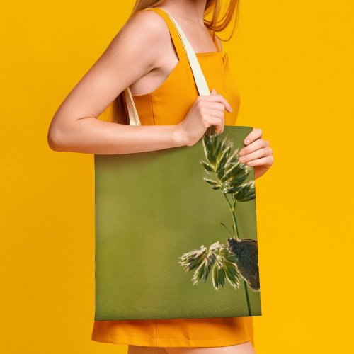 yanfind Great Martin Canvas Tote Bag Double Butterfly Insect Invertebrate Bush Plant Vegetation Flower Outdoors white-style1 38×41cm