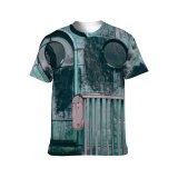 yanfind Adult Full Print T-shirts (men And Women) Abandoned Aged Architecture Barrier Building Cabin Combination Construction Corrosion Creepy Destruct Detail