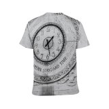 yanfind Adult Full Print T-shirts (men And Women) Aged Ancient Arrow Art Building Bw Carve Check Classic Clock Arms