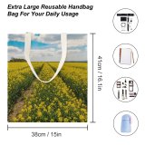 yanfind Great Martin Canvas Tote Bag Double Field Grassland Outdoors Countryside Farm Meadow Rural Money Pit Ln Chard white-style1 38×41cm