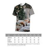 yanfind Adult Full Print T-shirts (men And Women) Alcohol Appetizing Blurred Bottle Burn Candle Celebrate Champagne Chandelier Christmas Creative