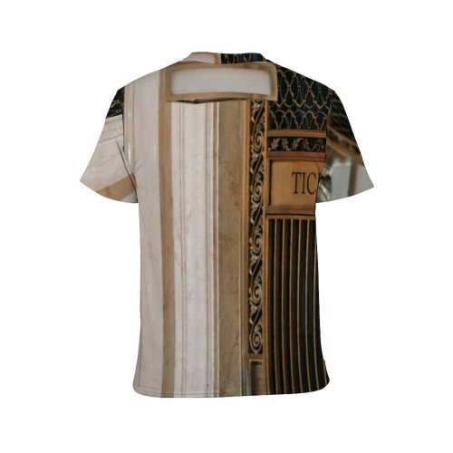 yanfind Adult Full Print T-shirts (men And Women) America Architecture Arrive Building Chandelier City Classic Construction Departure Design Destination